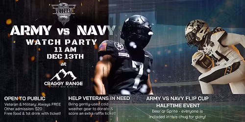 4th Annual VSC Army-Navy Football Watch Party