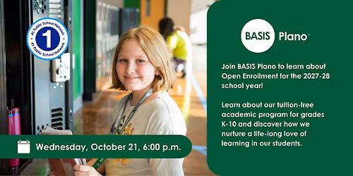 BASIS Plano Open Enrollment Info Night