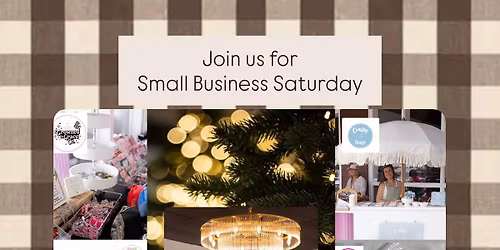 Small business Saturday pop up