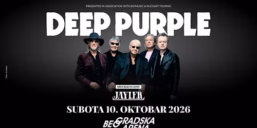  Deep Purple sti\u017eu u Beogradsku Arenu 10. oktobra 2026.
