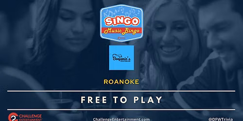 Weekly SINGO Music Bingo Nights at Benjamin's Pizza Kitchen & Bar - Roanoke