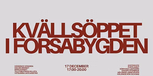 Kv\u00e4lls\u00f6ppet i Forsa - julhandel med mysfaktor!