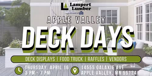 Deck Days @ Lampert Lumber Apple Valley
