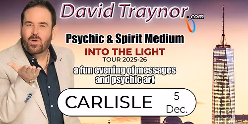A fun evening of mediumship & psychic art in Carlisle, Cumbria with David Traynor.