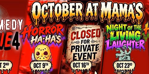 Mama's Comedy Show SPOOKTOBER at Ten10
