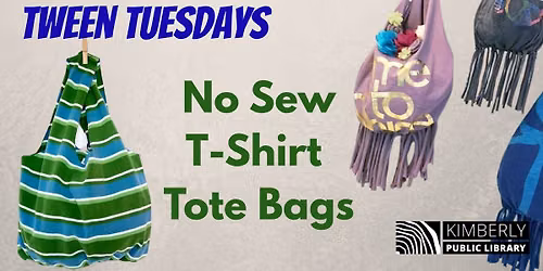 Tween Tuesdays - No Sew T-Shirt Tote Bags