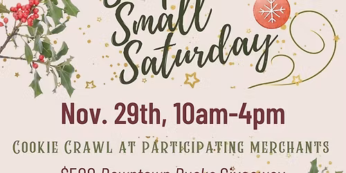Shop Small Saturday