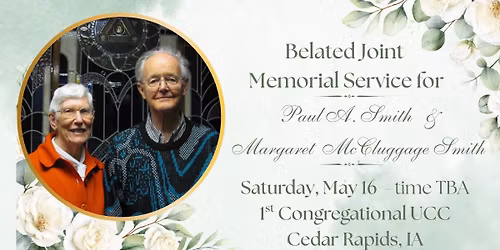 Belated Joint Memorial Service & Celebration of Life 