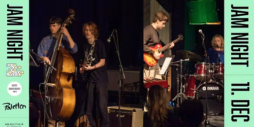 \ud83c\udfb6 JAM NIGHT \u2013 \u00c5RETS SIDSTE FEST P\u00c5 PALETTEN! \ud83c\udfb6