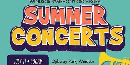 Windsor Symphony Free Summer Concert at Ojibway Park
