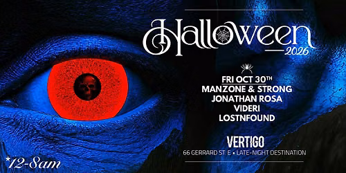 Vertigo Halloween (Part 1) ~ Friday Oct 30th ~