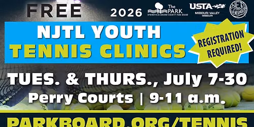 FREE NJTL Youth Tennis Clinics \ud83c\udfbe 2026 (FULL)