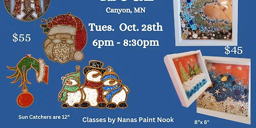 Resin Sun Catcher Class and Shadow Box at the Dawghouse Bar & Grill