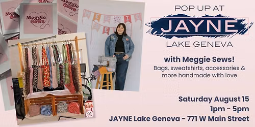 Meggie Sews Pop Up at JAYNE Lake Geneva