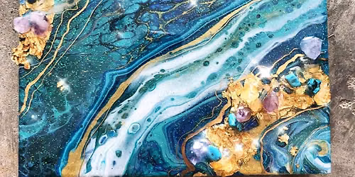 Mixed Media Ocean Pour Paint Night