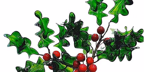 Resin holly and berries