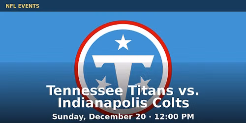 Indianapolis Colts at Tennessee Titans at Nissan Stadium