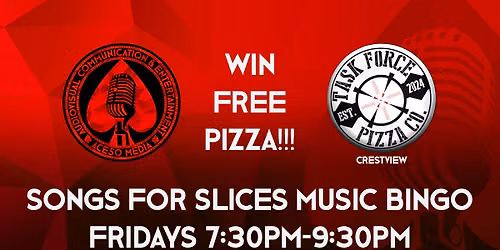 Friday Music Bingo in Crestview (Taskforce Pizza)