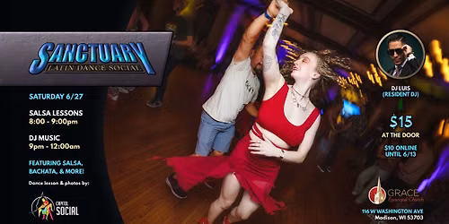 SANCTUARY Latin Dance Social (SAT. 6\/27\/26)