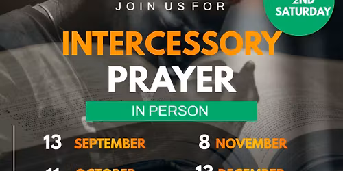 2nd Saturday In-Person Intercessory Prayer