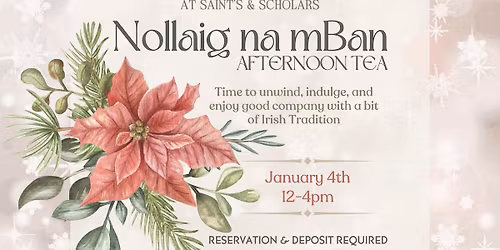 Afternoon Tea at Saints & Scholars - Women's Christmas