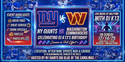 Week 15 - Giants vs. Commanders