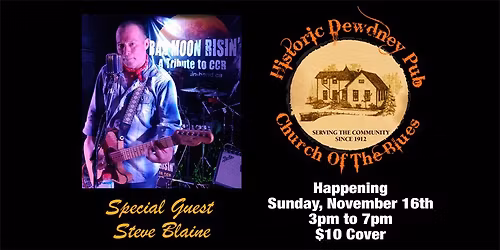 Steve Blaine will be next Sunday's Special Guest at our weekly Legendary Jam!