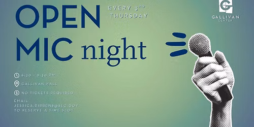 Gallivan Center Open-Mic Night