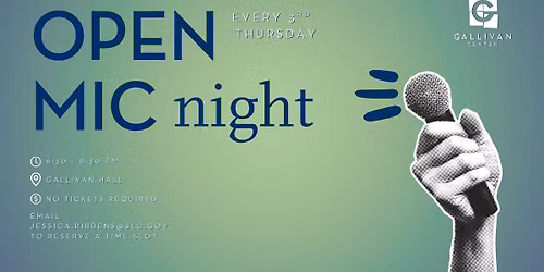 Gallivan Center Open-Mic Night