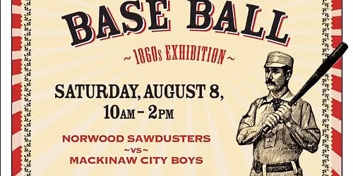Vintage Baseball Game in Norwood!