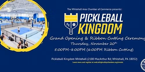 Pickleball Kingdom Grand Opening & Ribbon Cutting Celebration