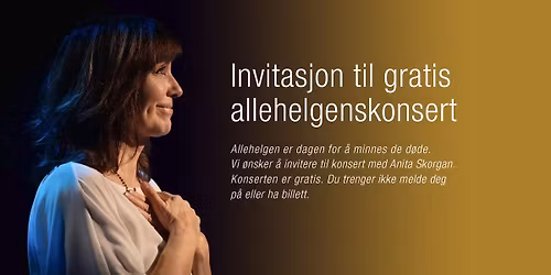 Allehelgenskonsert med Anita Skorgan