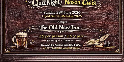 Noson Gwis \/ Quiz Night 