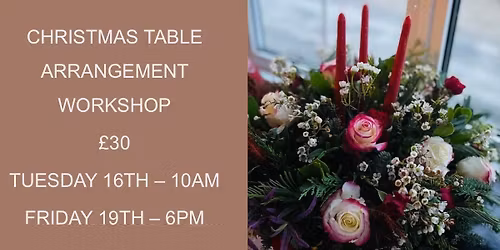 Christmas table centre arrangements