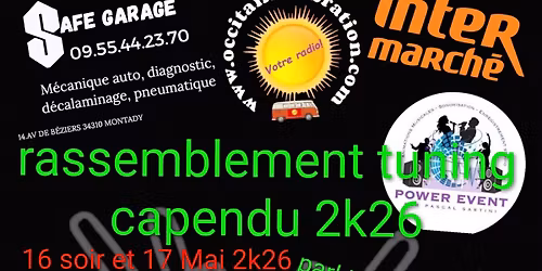 rassemblement tuning capendu 2026