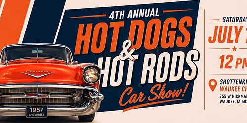 4th Annual Hot Dogs + Hot Rods Car Show!