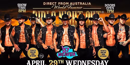 Apr 29th: Orange Park, FL - Girls Night Out the Show\u00ae AUSTRALIA TAKEOVER at Fifty Seven Heaven
