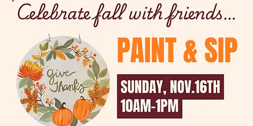 Paint & Sip with Monica Martin