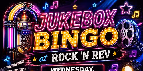 Puzzles' Jukebox Bingo at Rock \u2018N Rev \u2013 SOUNDTRACKS NIGHT!