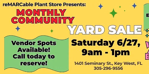 Monthly Community Yard Sale