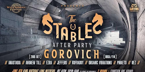 Lotus & Wild Wild Horses - The Stables After Party FT GOROVICH