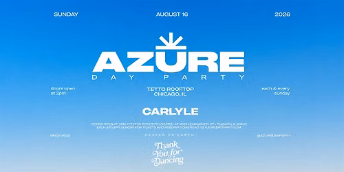 AZURE DAY PARTY CHICAGO 8\/16