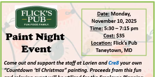 Flicks Pub PAINT NIGHT