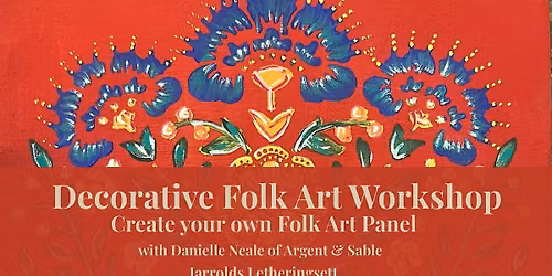 Decorative Folk Painting | Paint Your Own Wooden Panel