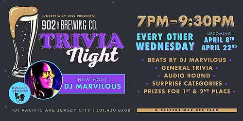 General Trivia Night at 902 Brewing Co|Things to Do in Jersey City