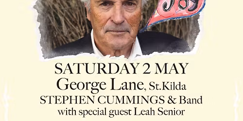 Stephen Cummings Joy EP release show with guest Leah Senior