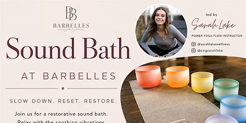 Sound Bath at Barbelles