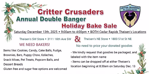 Annual Double Banger Holiday Bake Sale