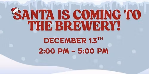 Santa is coming to the brewery !