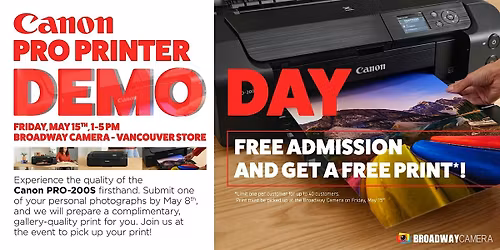 Canon Pro Printer DEMO Day @ Boradway Camera